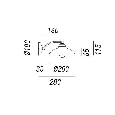 Il Fanale COUNTRY Wall Light 082.17.OV - touchGOODS