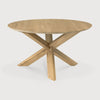 Oak Circle Round Dining Table - touchGOODS