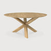 Oak Circle Round Dining Table - touchGOODS