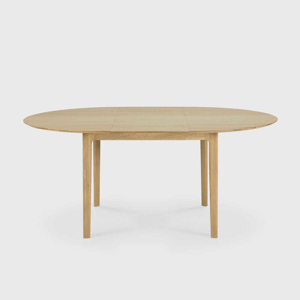 Oak Bok Round Extendable Dining Table - touchGOODS
