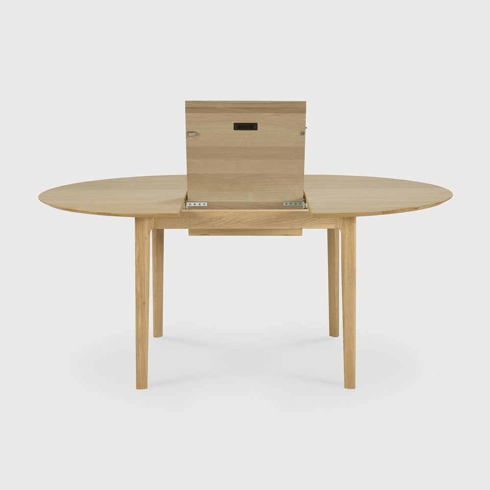 Oak Bok Round Extendable Dining Table - touchGOODS