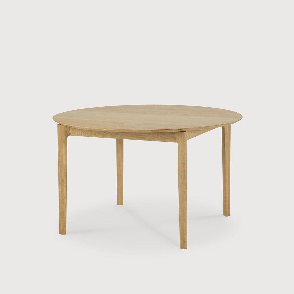 Oak Bok Round Extendable Dining Table - touchGOODS