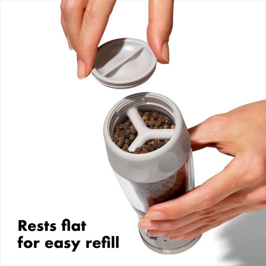 Contoured Mess-Free Pepper Grinder - touchGOODS