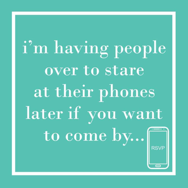 Their Phones Beverage Napkins - touchGOODS