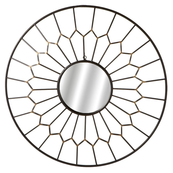 Round Geo Framed Wall Mirror - touchGOODS