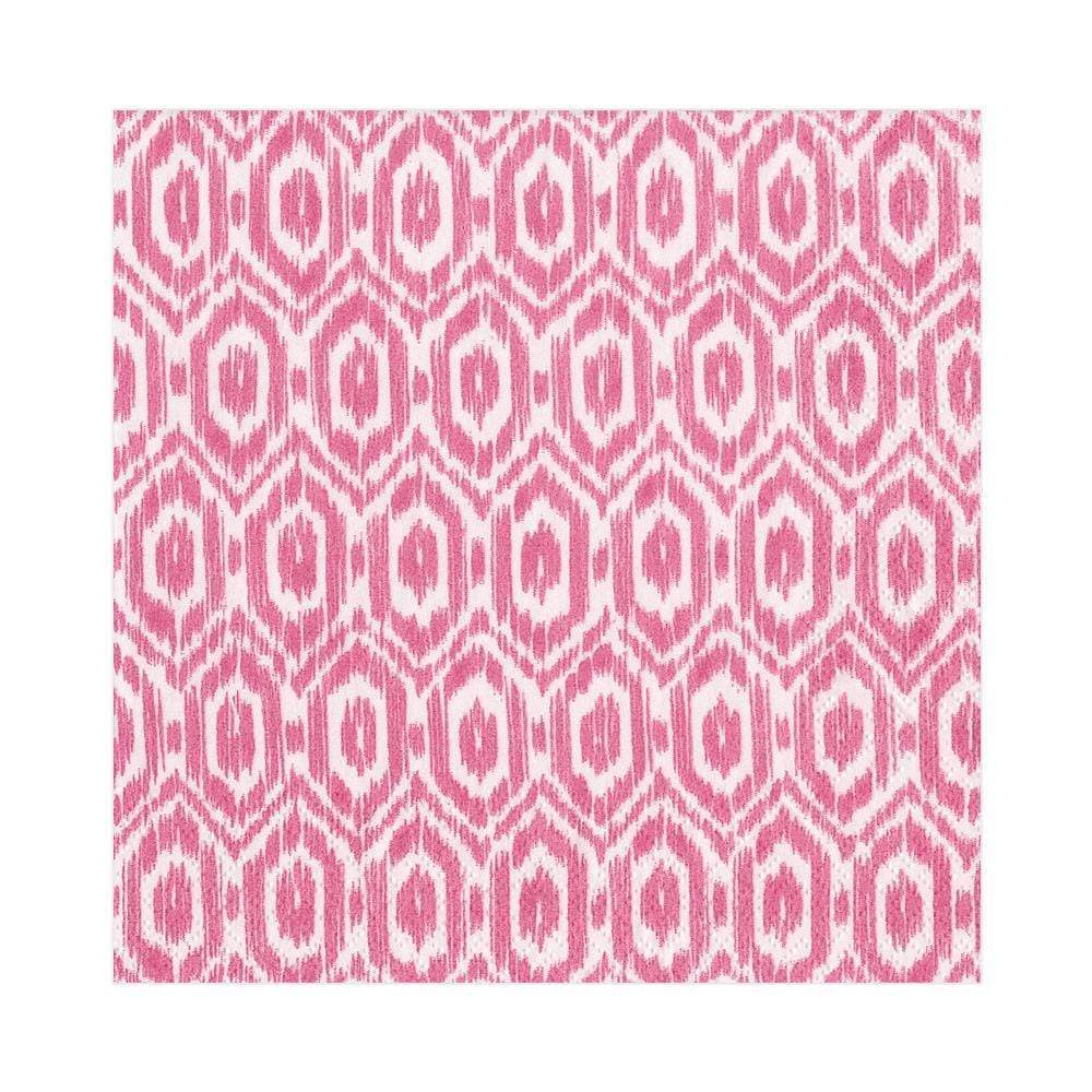 Amala Ikat Paper Cocktail Napkins in Fuscia - 20 Per Package - touchGOODS