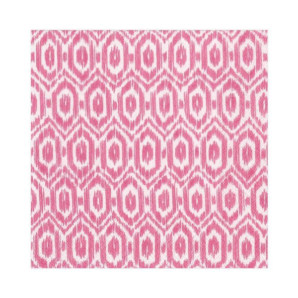 Amala Ikat Paper Cocktail Napkins in Fuscia - 20 Per Package - touchGOODS
