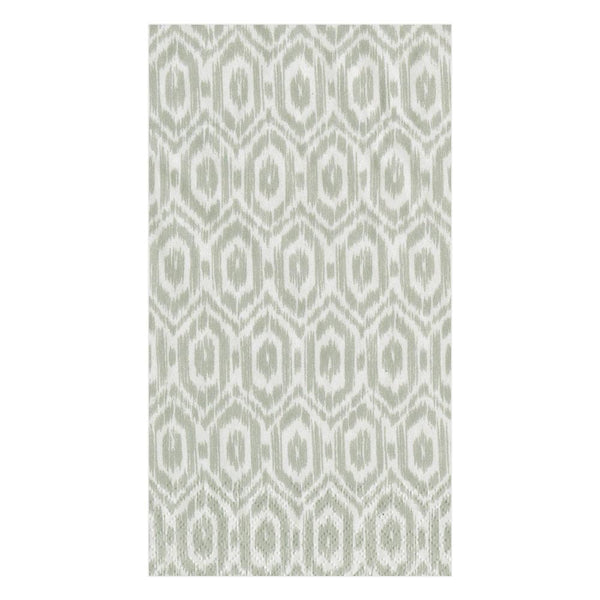 Amala Ikat Paper Guest Towel Napkins in Grey - 15 Per Package - touchGOODS