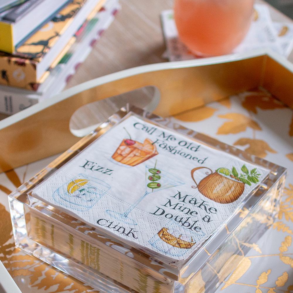 Cocktail Hour Paper Cocktail Napkins - 20 Per Package - touchGOODS