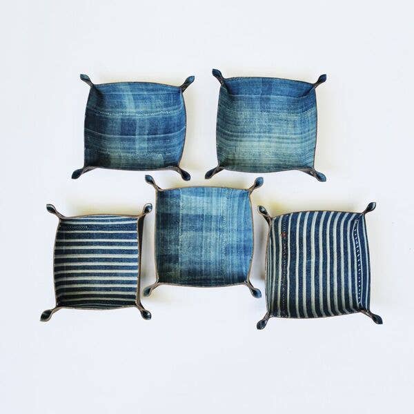 African Indigo Mudcloth Valet Trays - touchGOODS