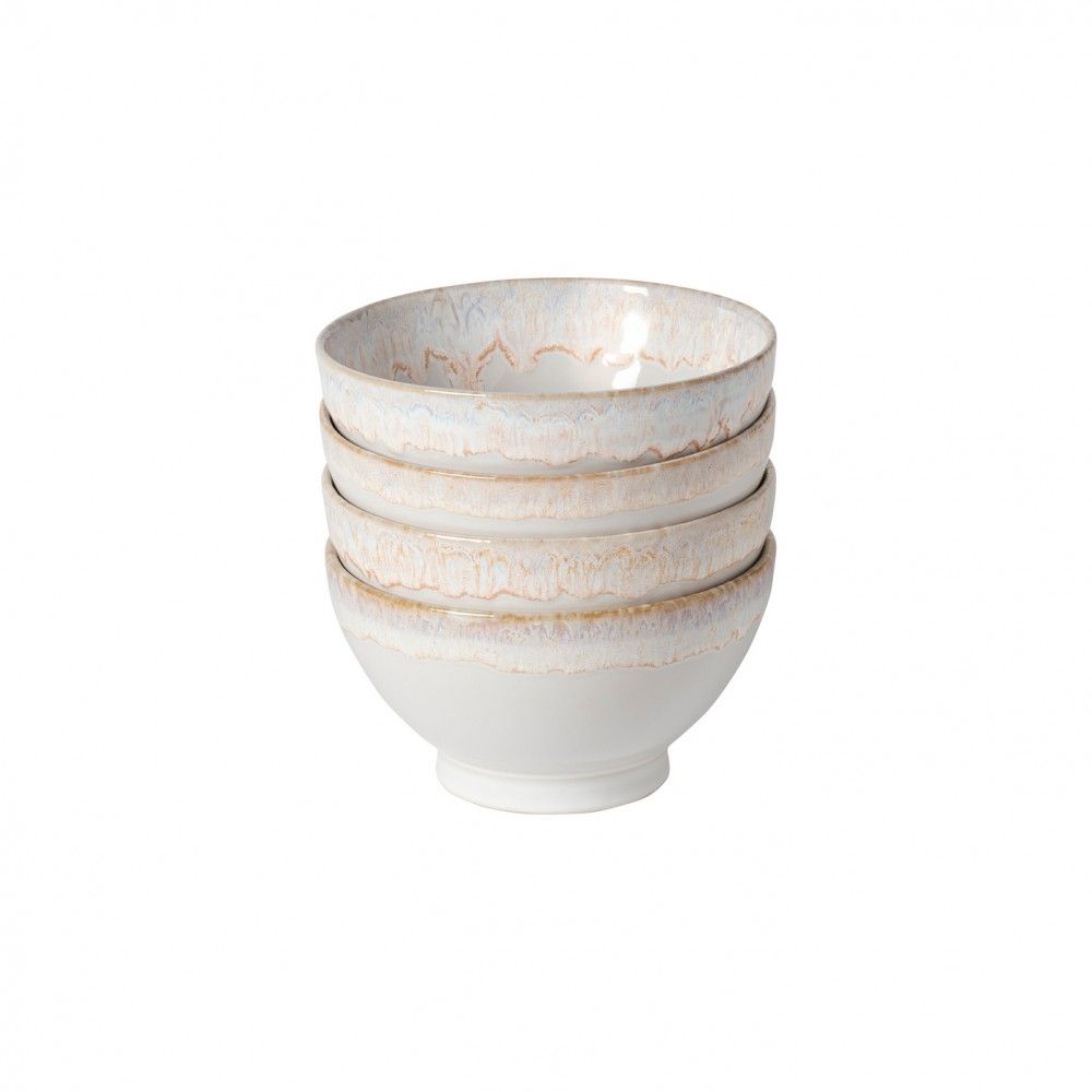 Latte Bowls Set of 4, 6" White - touchGOODS