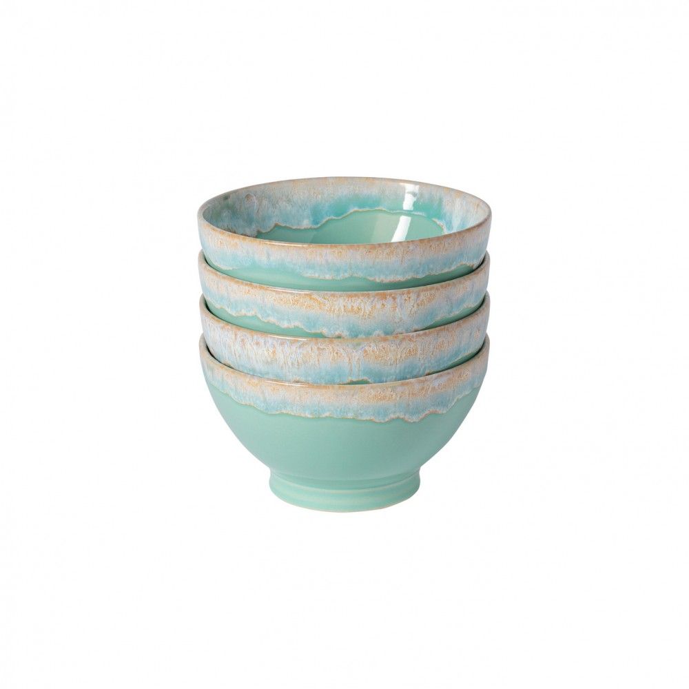 Latte Bowls Set of 4, 6" Aqua - touchGOODS
