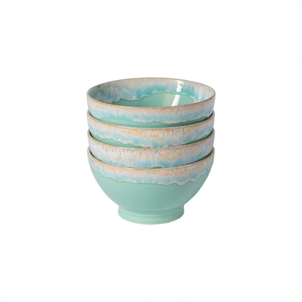 Latte Bowls Set of 4, 6" Aqua - touchGOODS