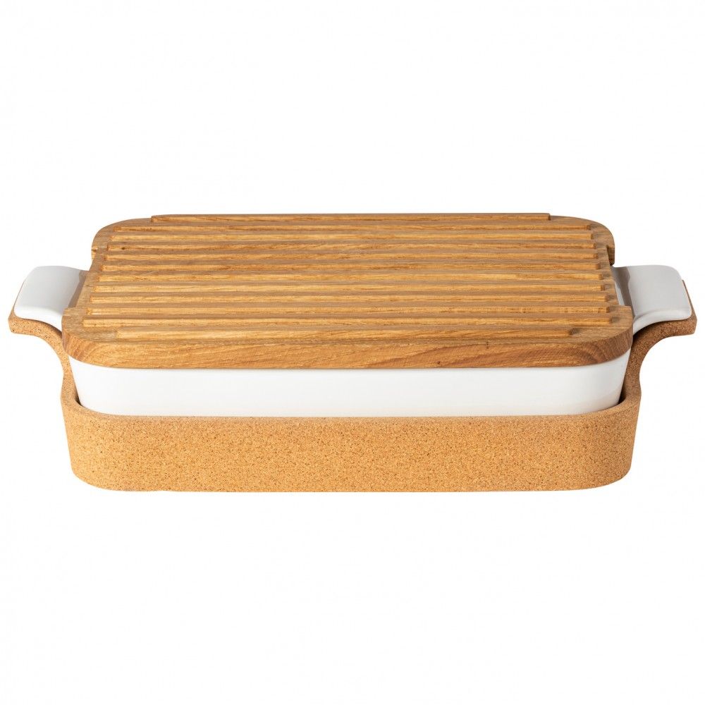 Oak Wood Cutting Board Casserole Lid (for Ensemble) - touchGOODS