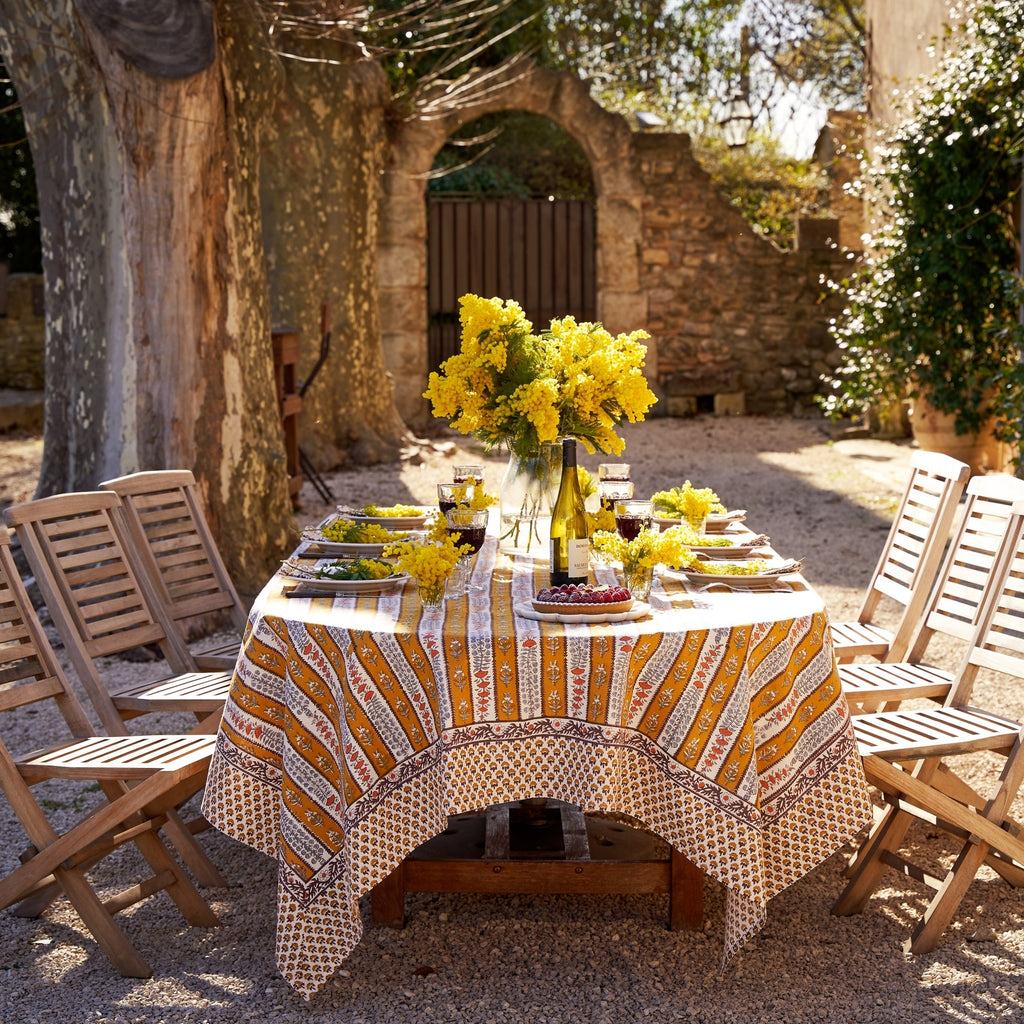 Provence Avignon Dijon & Blue Tablecloth - touchGOODS