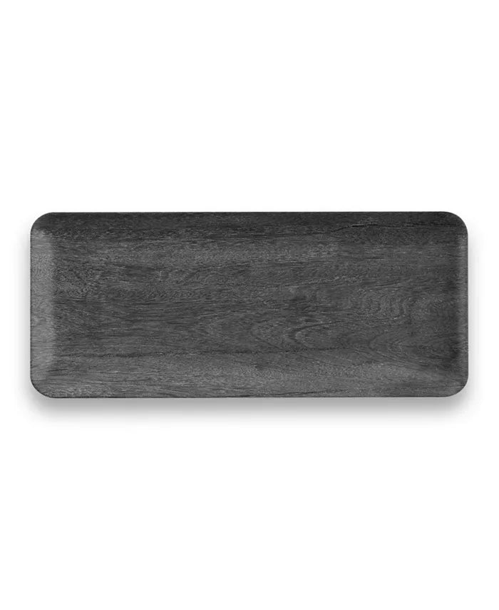 Faux Real Blackened Wood Tray - touchGOODS