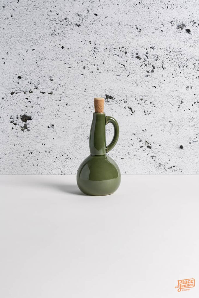 Stoneware Olive Oil Bottle | Dadasi 15 oz - touchGOODS