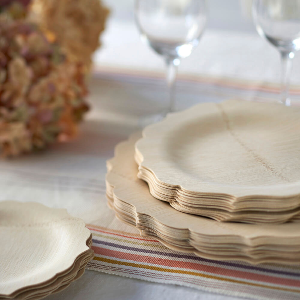 Bamboo Compostable Dinner Plates - Fancy - touchGOODS