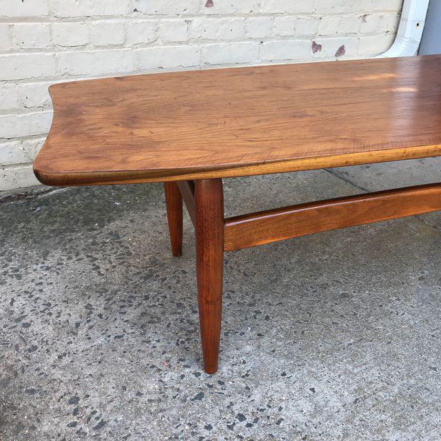 Danish Teak and Oak Surfboard Coffee Table | touchGOODS