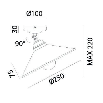 TABIA Ceiling Light 212.02.OV - touchGOODS