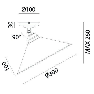 TABIA Ceiling Light 212.03.OV - touchGOODS