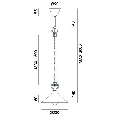 TABIA Pendant Light 212.07.OV - touchGOODS