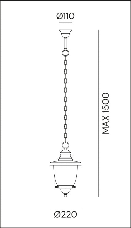 Venezia Outdoor Pendant Light 248.07 | touchGOODS