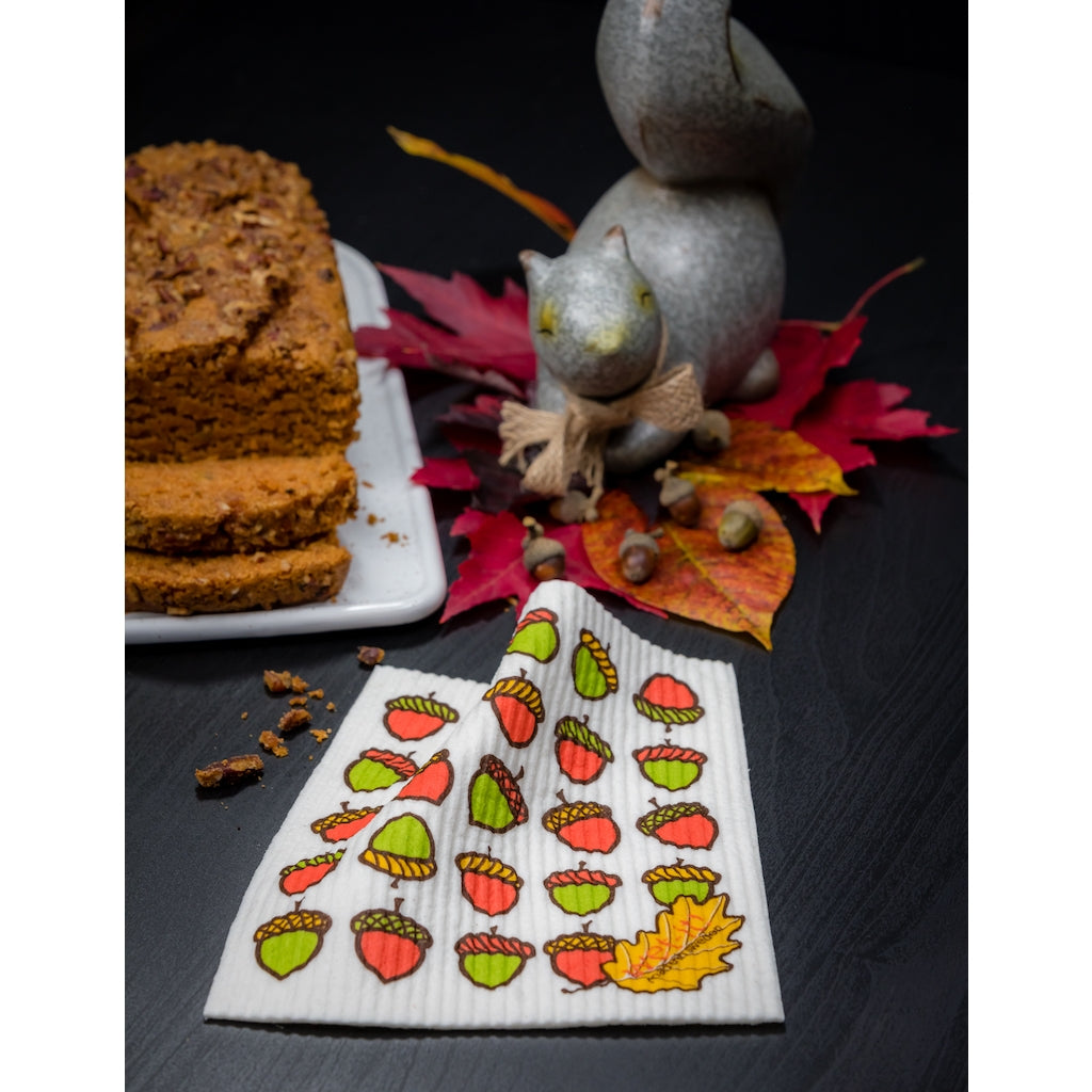 Rows of Acorns Swedish Cloth - touchGOODS