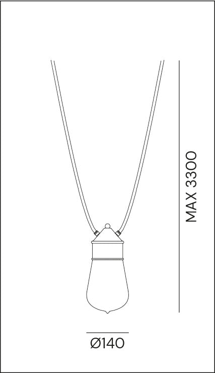 DROP Outdoor Pendant Light 270.02.ORT | touchGOODS