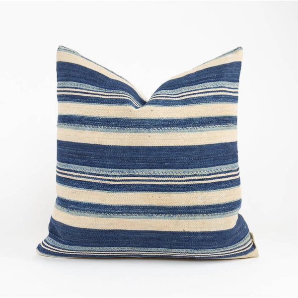 Speke Striped Indigo Pillow - touchGOODS