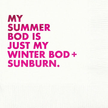 Summer Bod Cocktail Napkins - touchGOODS