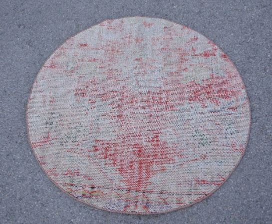 Vintage Round Turkish Rug - touchGOODS