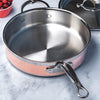 Induction Copper Sauté, 3.5-Quart with Lid - touchGOODS