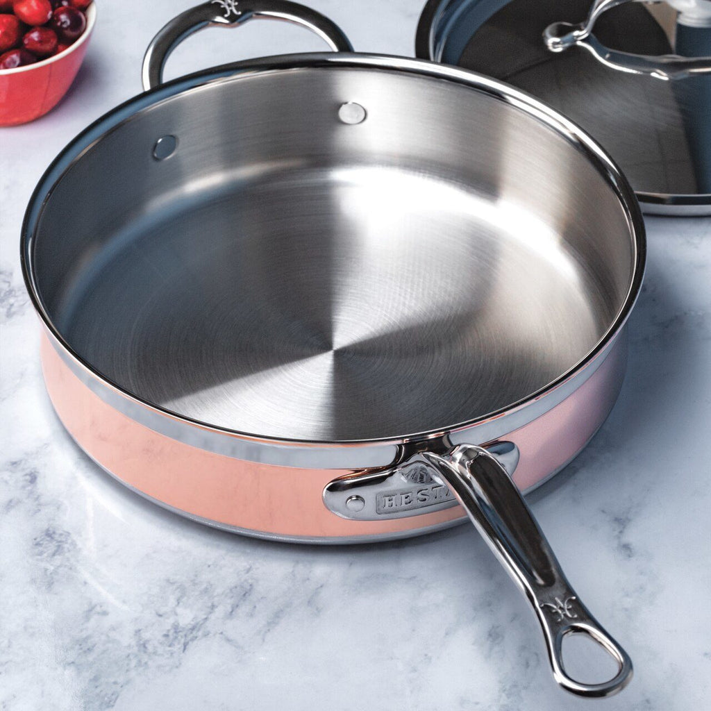 Induction Copper Sauté, 3.5-Quart with Lid - touchGOODS