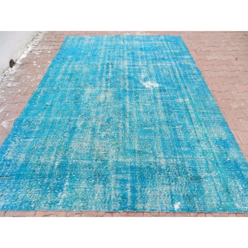 Vintage Over Dyed Turkish Area Rug 6'7" x 9'5" | touchGOODS