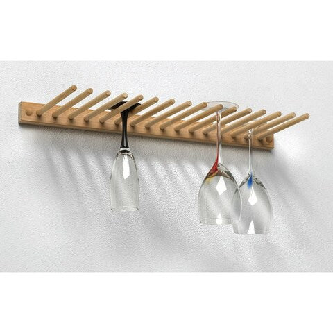 Wall Mount Wood Stemware Holder - touchGOODS