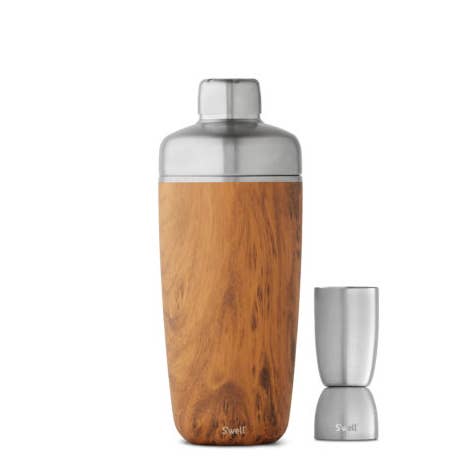 Shaker Set with Jigger - Teakwood - touchGOODS