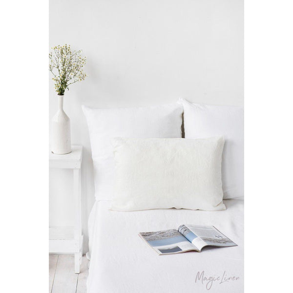 WHITE LINEN PILLOWCASE - touchGOODS