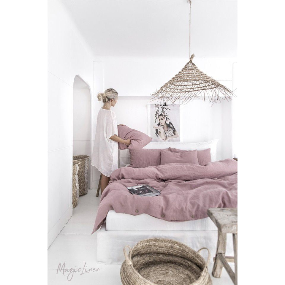 WOODROSE LINEN PILLOWCASE - touchGOODS