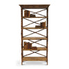 Bamboo Cross Back Folding Bookcase - touchGOODS