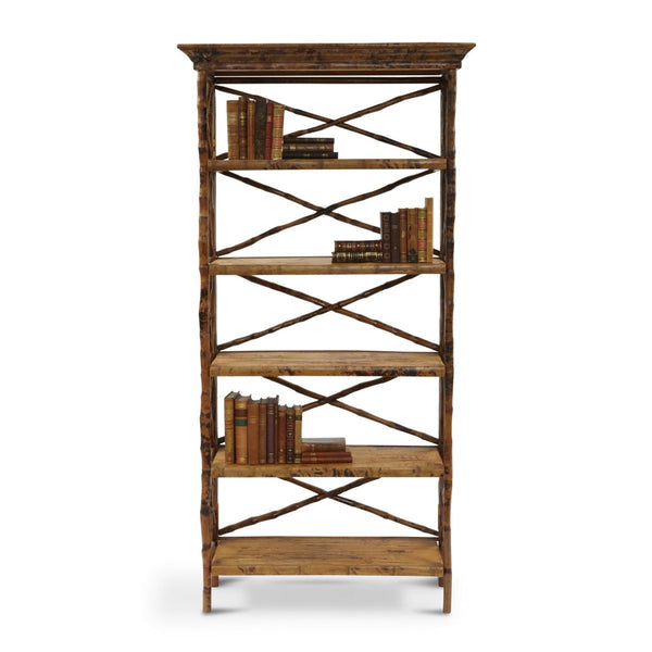 Bamboo Cross Back Folding Bookcase - touchGOODS