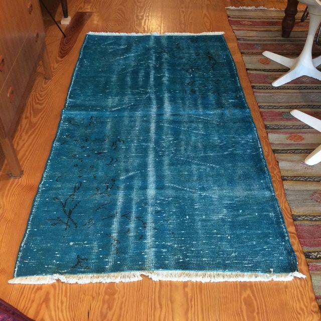 Vintage Over Dyed Turkish Area Rug 3′2″ × 6′4″ | touchGOODS