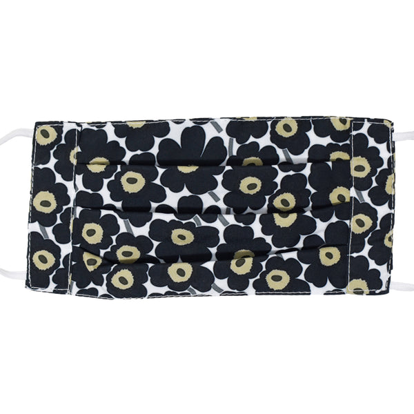 Flower Power Adult Face Mask - Black - touchGOODS