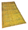 Yellow Over-Dyed Turkish Rug - 3′2″ × 6′5″ | touchGOODS
