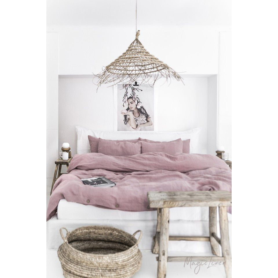 WOODROSE LINEN PILLOWCASE - touchGOODS