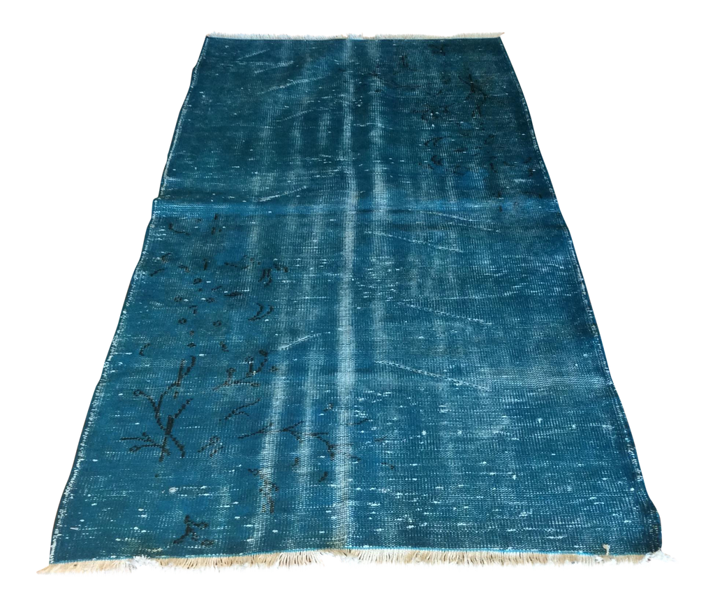 Vintage Over Dyed Turkish Area Rug 3′2″ × 6′4″ | touchGOODS