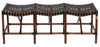 Rattan & Woven Black Leather Malibu Bench | touchGOODS