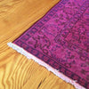 Vintage Over-Dyed Turkish Area Rug in Magenta 3′2″ × 6′4″ | touchGOODS