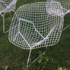 Vintage Harry Bertoia Diamond White Chairs - Set of 4 | touchGOODS