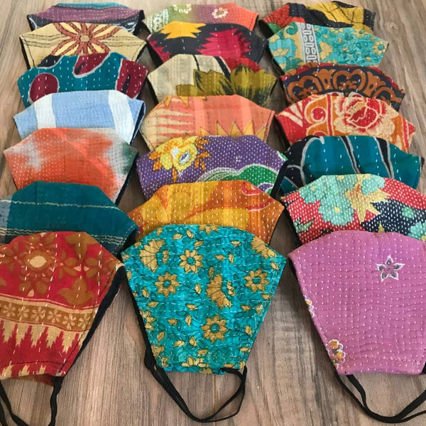 Kantha Face Masks - touchGOODS